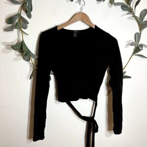 Forever 21 Faux Wrap Long Sleeve
